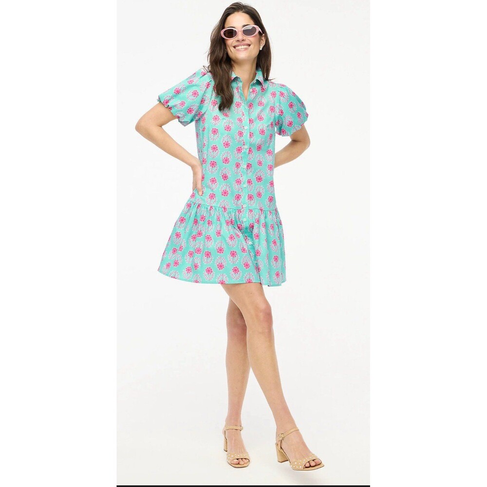 J.Crew Factory bubble-sleeve mini dress Size 00P
